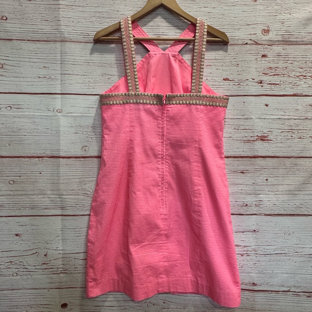 Lilly Pulitzer Ena Stretch Shift Dress in Capri Coral Sz 10 - Picture 8 of 14